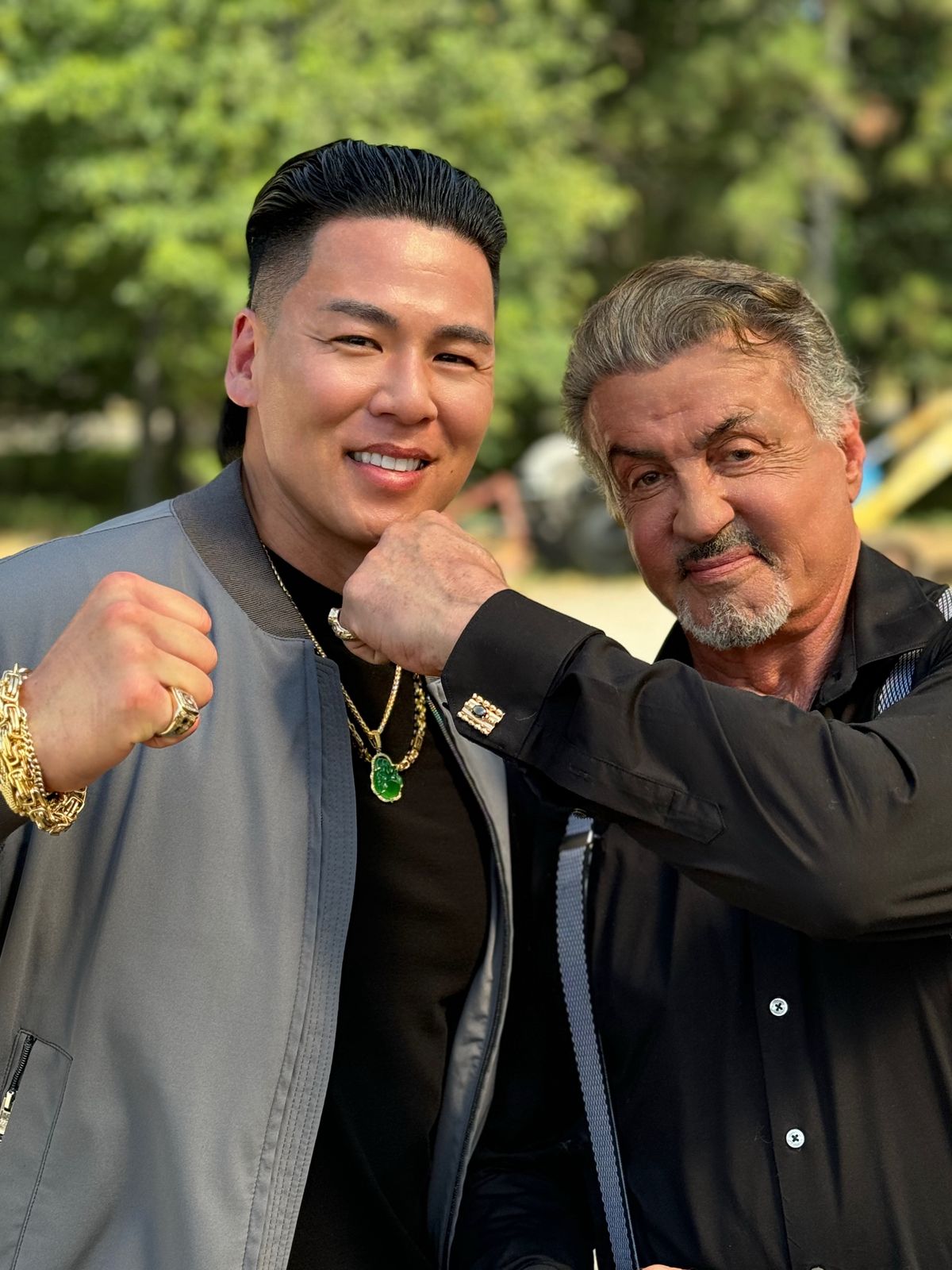 Co-Producer Rich Ting on set of Paramount Plus' Tulsa King as 'Jackie Ming.'