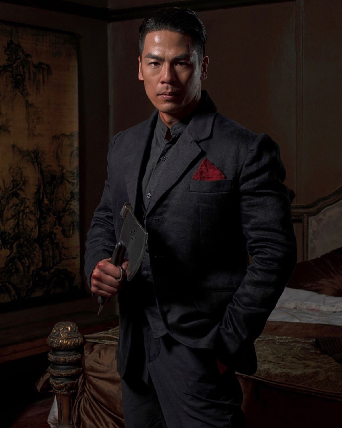 Co-Producer Rich Ting on set of HBO Max's Warrior as 'Bolo.'