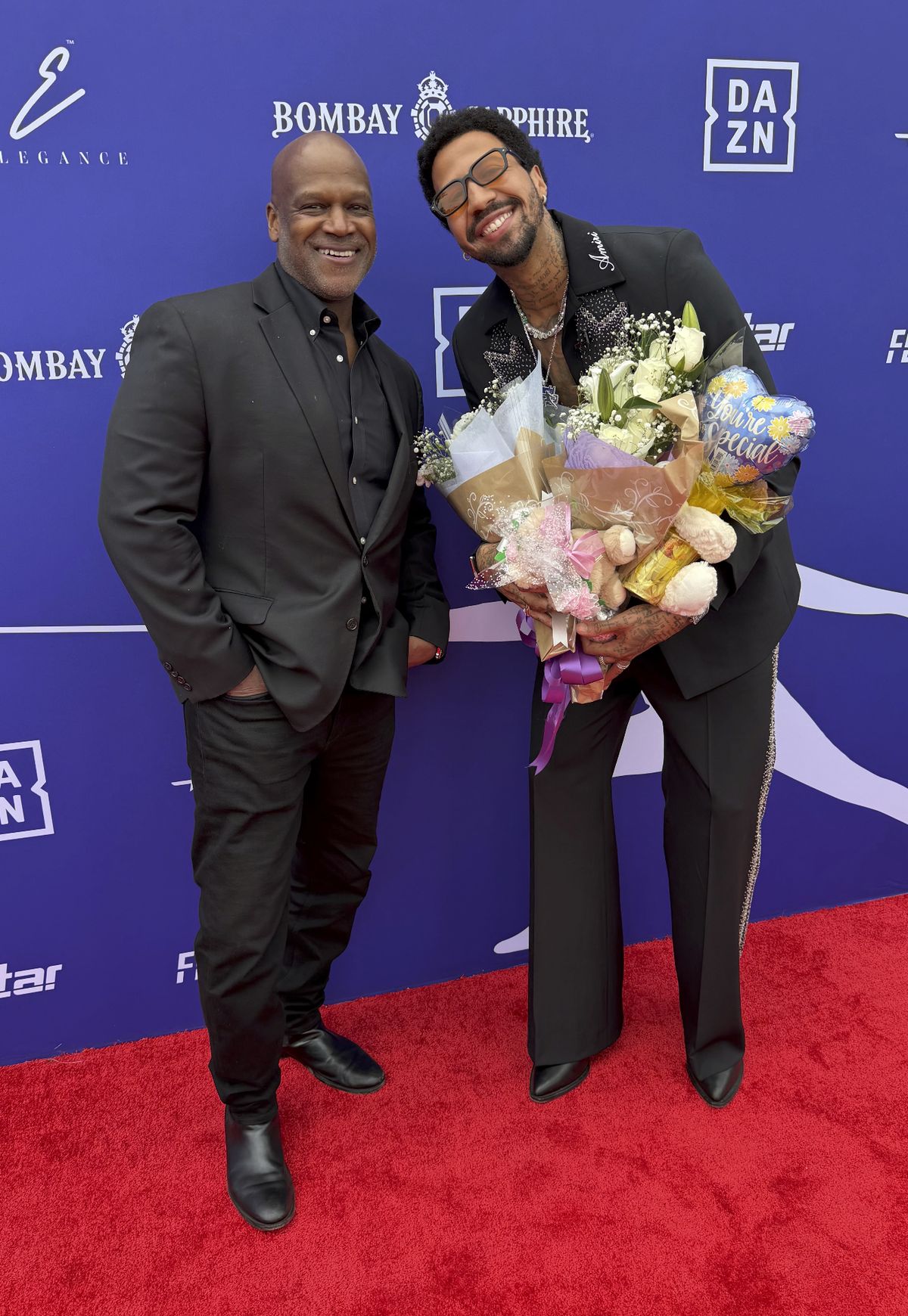 Writer - Director Rob Edwards with World Fencing League founder Miles Chamley-Watson, a two-time Olympian fencer who picked up a team bronze at Rio 2016